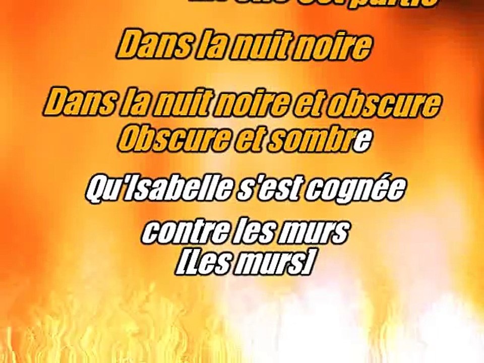 KARAOKE LES INCONNUS- Isabelle a les yeux bleus