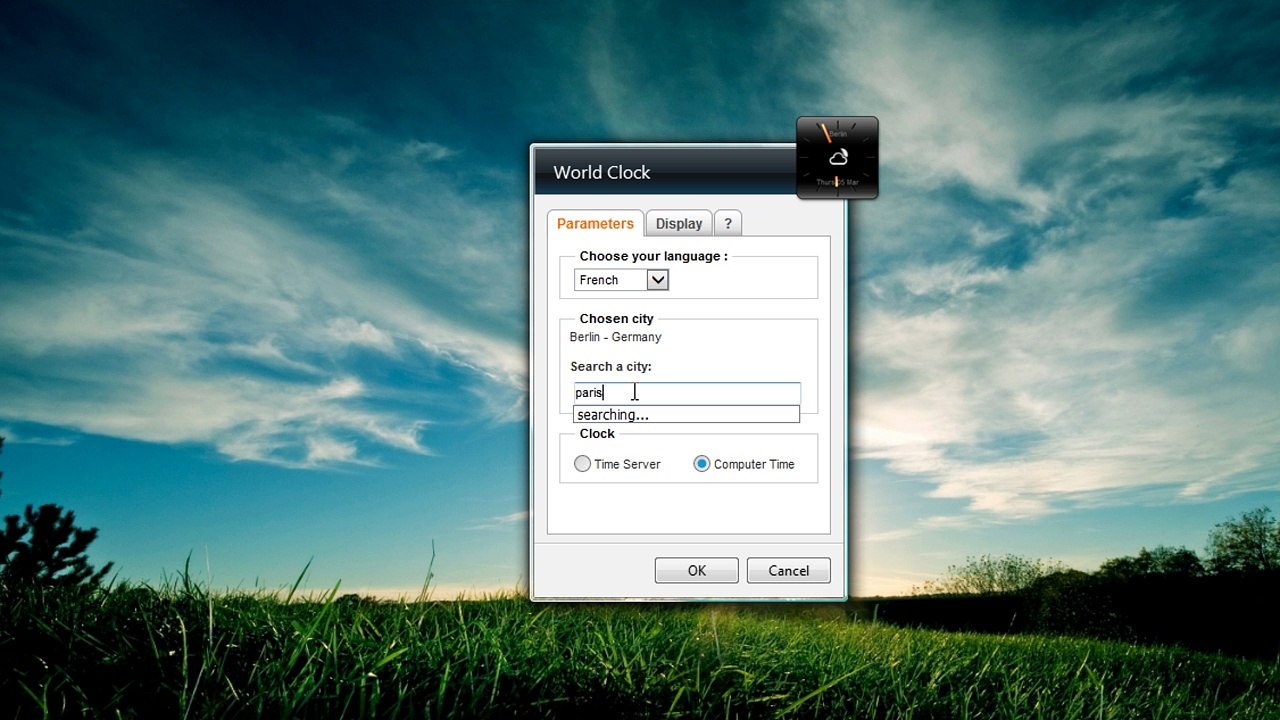 World Clock Windows 7 Sidebar Gadget
