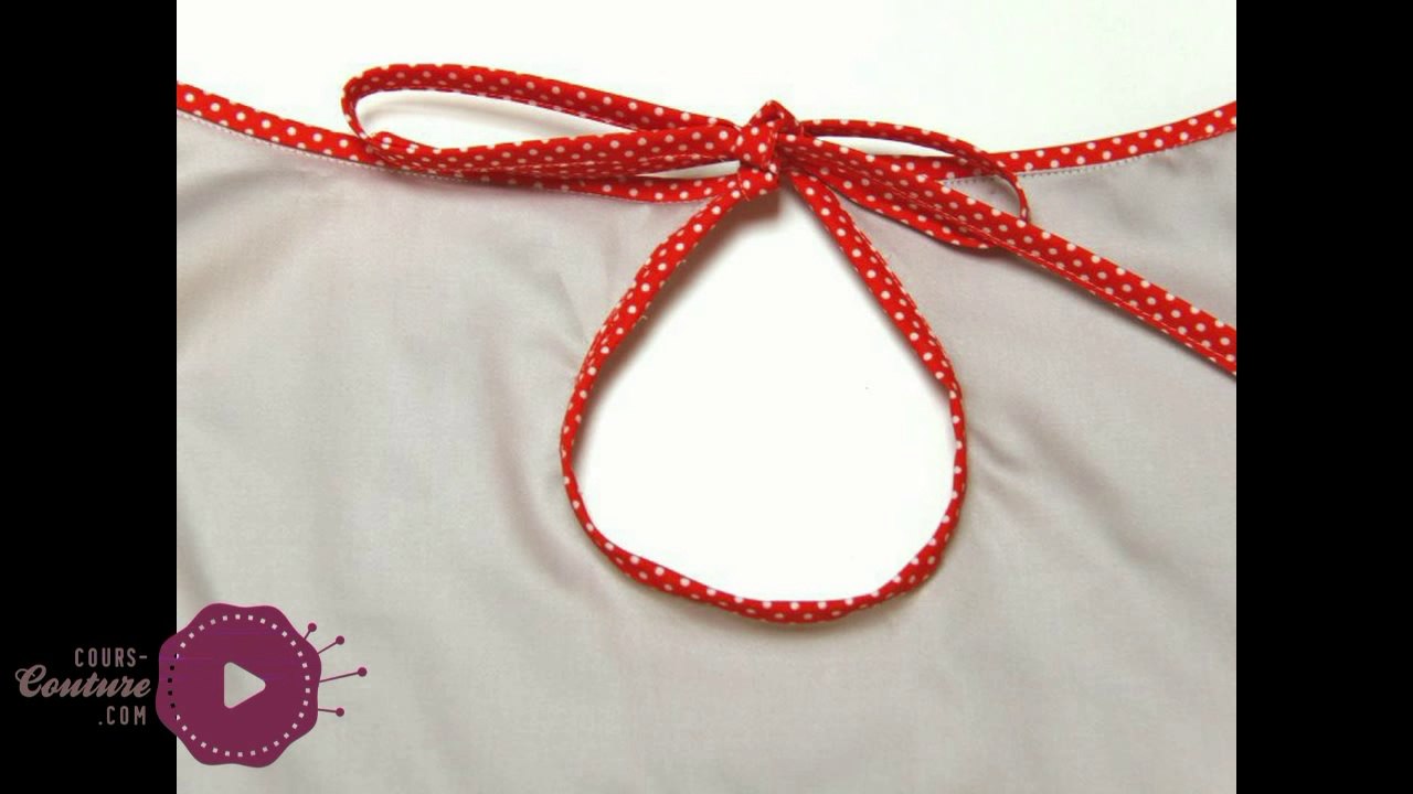 cours de couture - comment coudre une goutte - tuto de couture