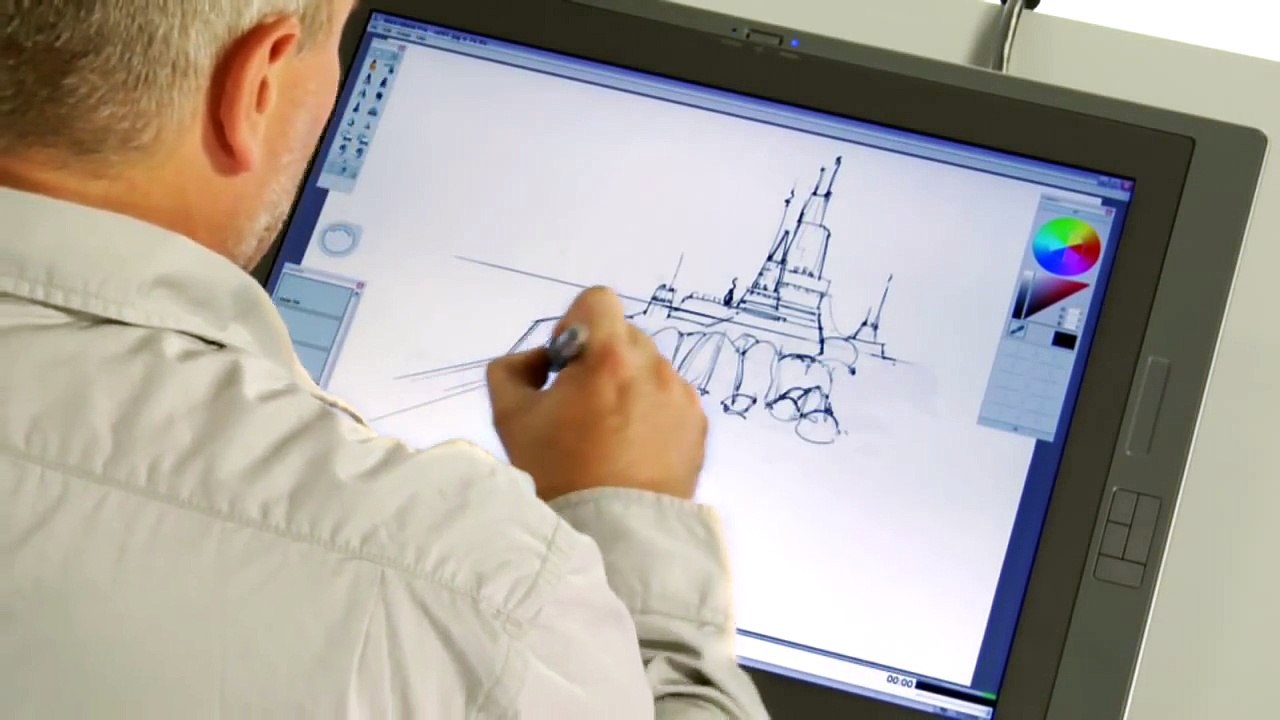 ARCHITECTURE IN SKETCHBOOK PRO USING A CINTIQ
