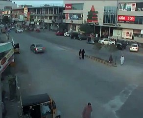 Cow hit in karachi