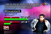 Encuesta 24: 78.2% cree que quieren desacreditar a comisión Belaunde Lossio