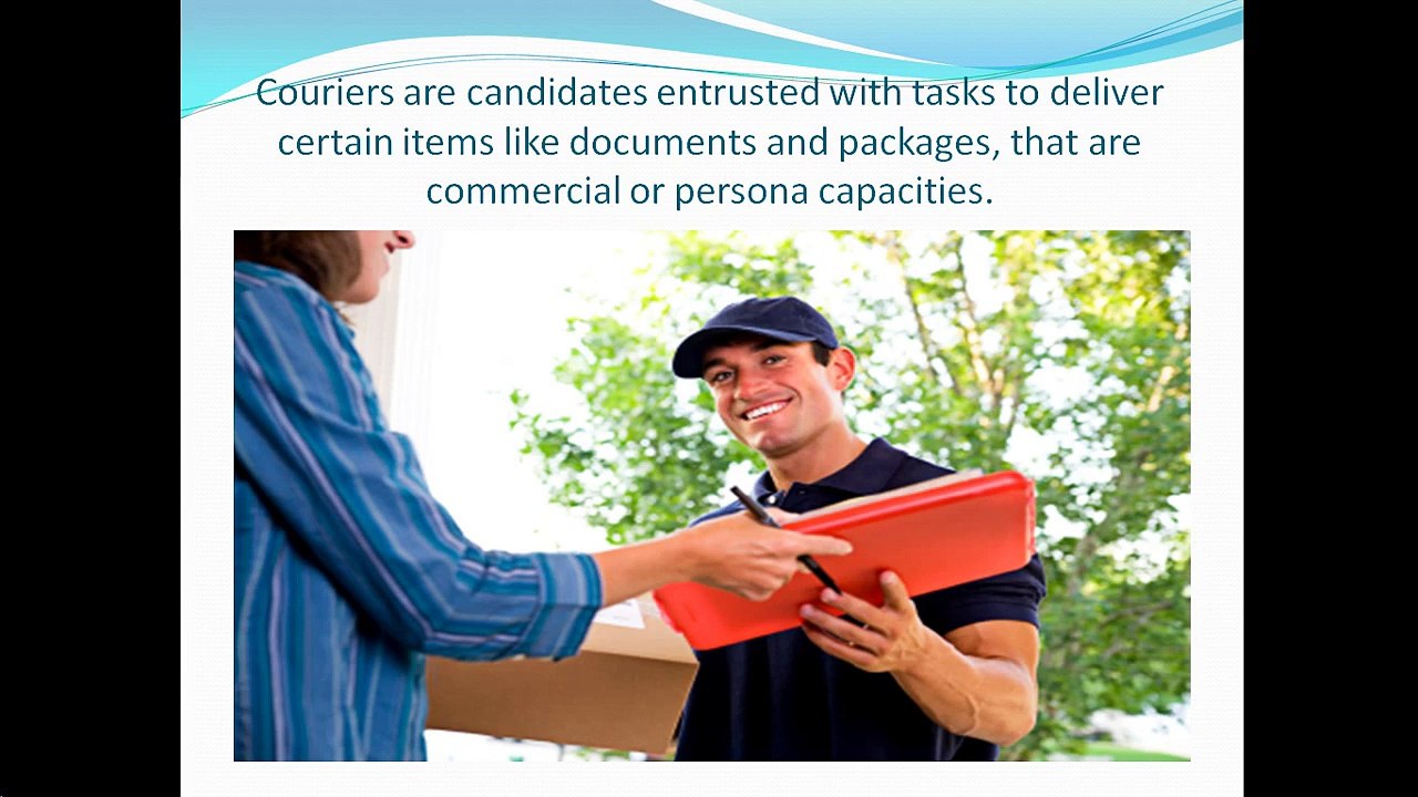 Courier job description