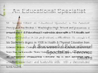 A Successful Educational Specialist Terence Dillard