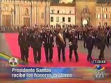 Honores militares a Santos