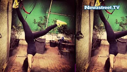 Guess this actress doing handstand