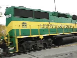 Railroad Crossing: Shelby Street and Hanna Avenue, Indianapolis, IN. Louisville & Indiana Railroad