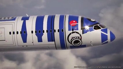 Des avions de ligne peint en R2-D2