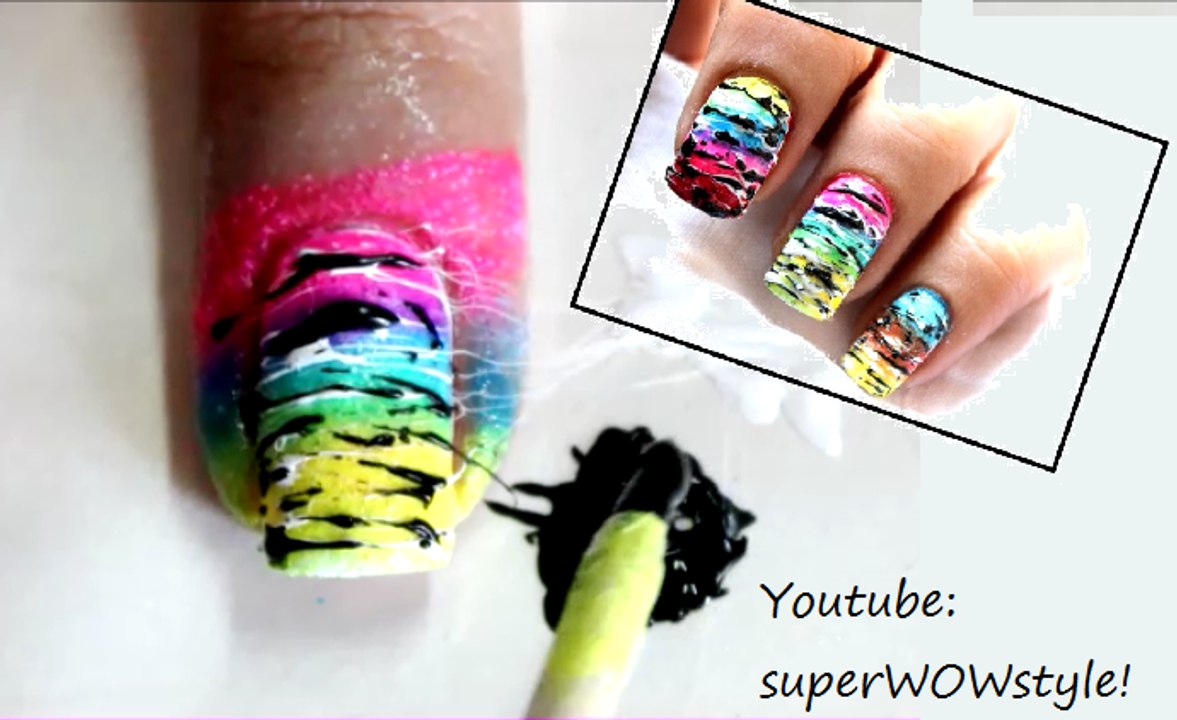 Colorful Nail Designs ✔ Spun Sugar Nail Designs Tutorial