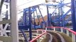 The Big Dipper (On Ride, With Red Trains) At Pleasure Beach Blackpool