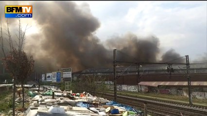 Les images de l'incendie à la Courneuve et de l'A86 coupée