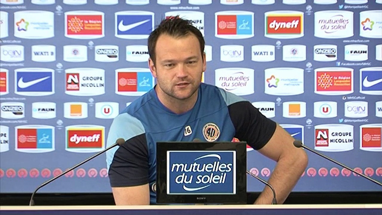 Geoffrey Jourdren avant MHSC vs SM Caen (33ème journée L1)