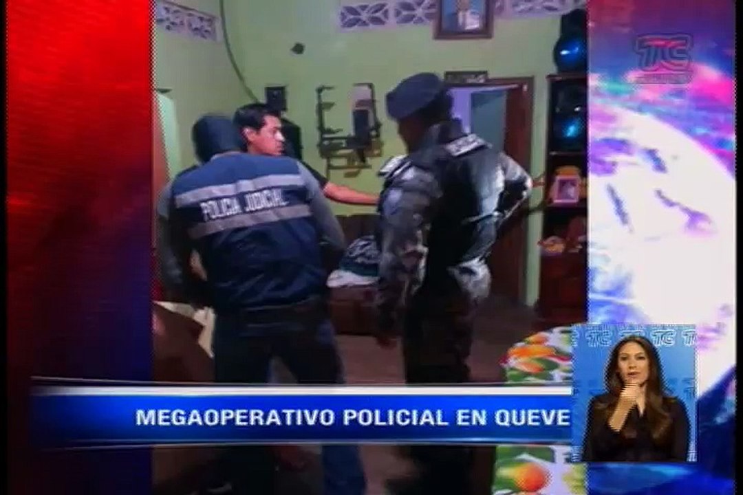 Megaoperativo policial en Quevedo deja dos supuestos asaltantes detenidos