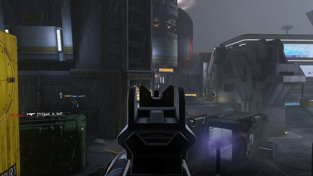 Headshot across the level