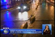 Varios accidentes se registraron entre la noche y madrugada en Guayaquil