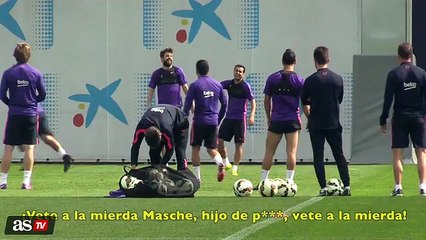 Gerard Piqué a Mascherano: "¡Vete a la m... hijo de ...!" (VIDEO)