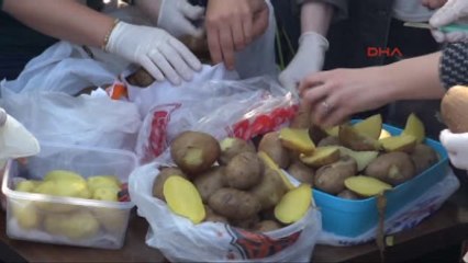 Denizli - CHP'lilerden Haşlanmış Patatesli Eylem