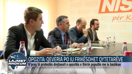 OPOZITA QEVERIA PO IU FRIKËSOHET QYTETARËVE