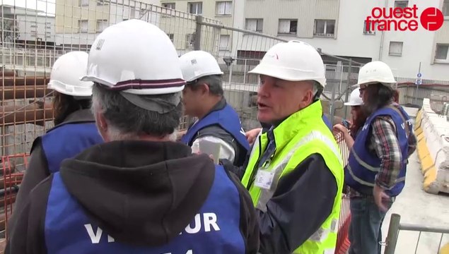 Métro de Rennes : les riverains visitent le chantier à Cleunay