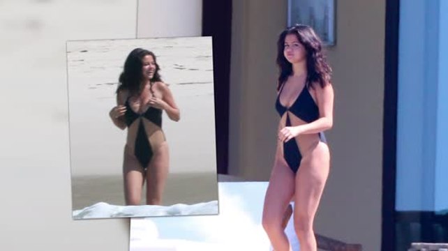 Selena Gomez Rocks Bold One-Piece While Vacationing in Mexico