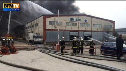 De nouvelles images de l’incendie à la Courneuve et de l’A86 coupée