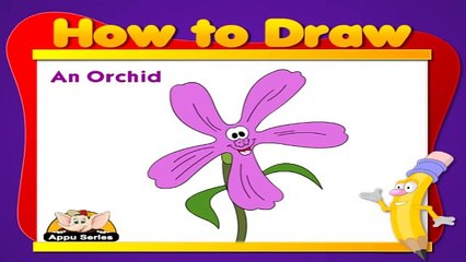 Learn to Draw a Flower in Hindi - Orchid