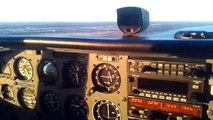 Cessna 172 - Sunrise over Riga (just after take off from Riga Spilve)