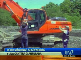 Realizaron operativo antiminería en Esmeraldas