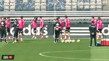 Marcelo nutmeg James Rodriguez in Real Madrid training 2015