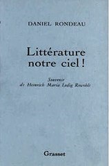 Download Littérature notre ciel! Ebook {EPUB} {PDF} FB2