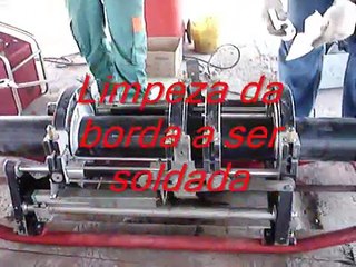 Solda por termofusão em tubo de polietileno para água potável