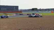 Silverstone2015 Race 3 MacLeod Suspension Failure Spins Out