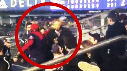 Girlfriend Defends Boyfriend's Honor at Yankees-Red Sox Game