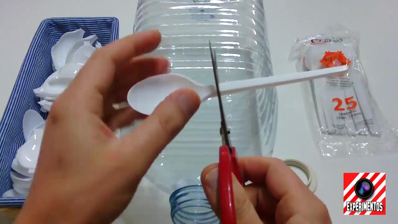 Cuiller Lampe recyclée Matériaux