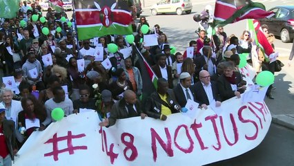 Paris: marche en hommage aux victimes de l'attentat de Garissa