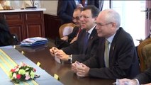 President B. Aquino III meeting with President J. Barroso, European Council President H. Van Rompuy