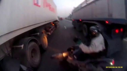 Really shock!!  Lucky Lucky bike rider in the world.