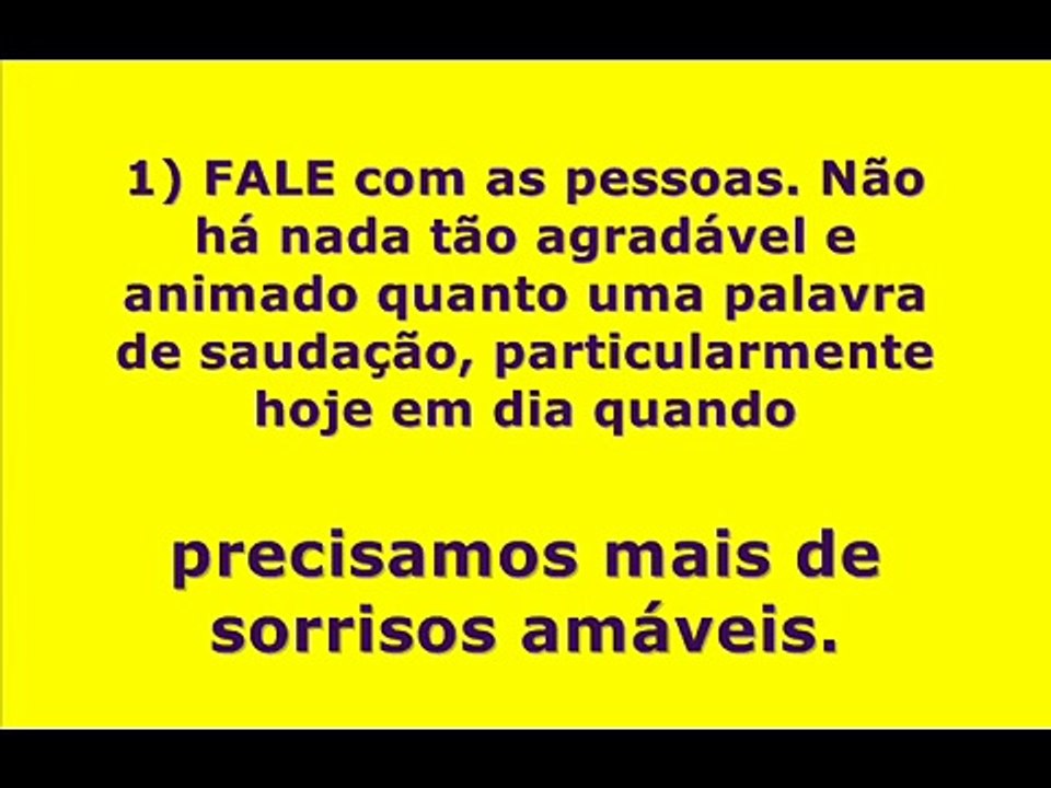 OS DEZ MANDAMENTOS DAS RELAÇÕES HUMANAS