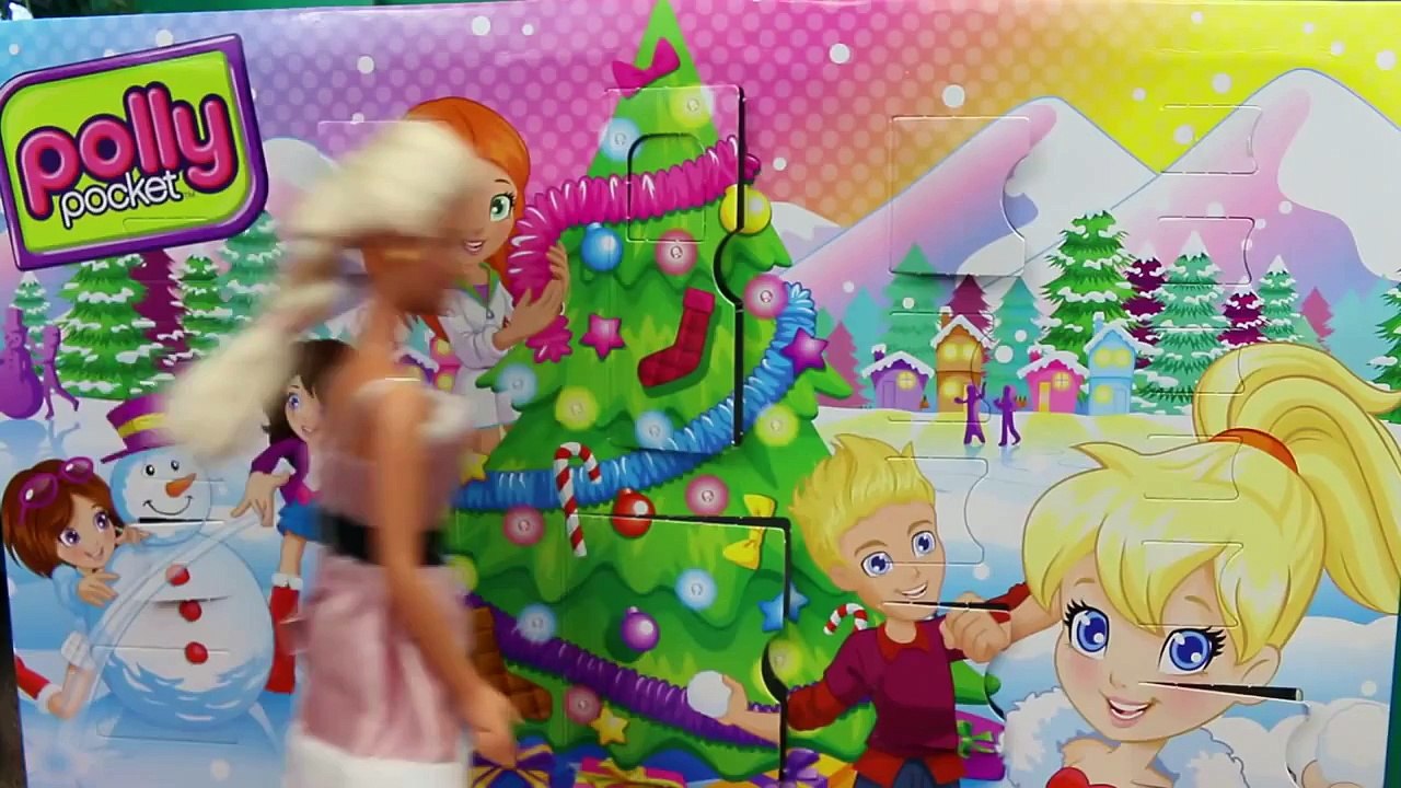 Frozen Elsa Advent Calendars Unboxing Barbie Polly Pocket Lego Friends Shopkins 24 Days of