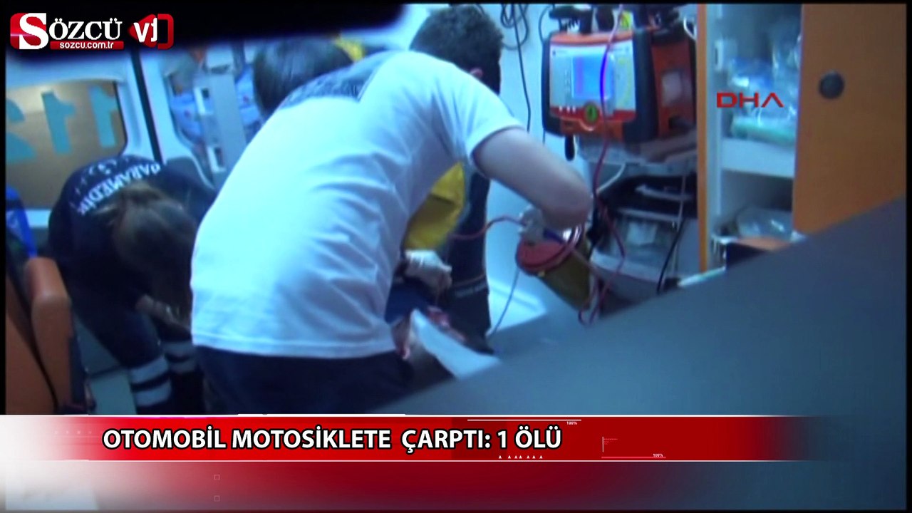 Otomobil motosiklete çarptı: 1 ölü