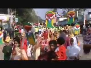 বাংলা নববর্ষের প্রথম মঙ্গল শোভাযাত্রা বের হয়েছিল যশোরে (ভিডিও)