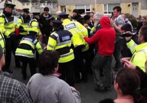 Sit-Down Protest Against Water Charges in Cork