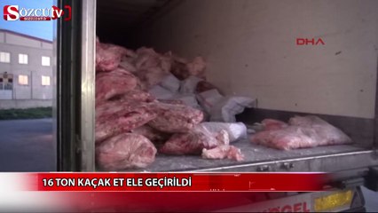 Afyonkarahisar'da 16 ton kaçak ete el konuldu