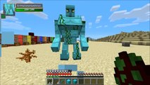 Minecraft: CRAZY GOLEMS (HUGE GOLEMS, TONS OF WEAPONS AND ARMOR) Crazy Ores Mod Showcase