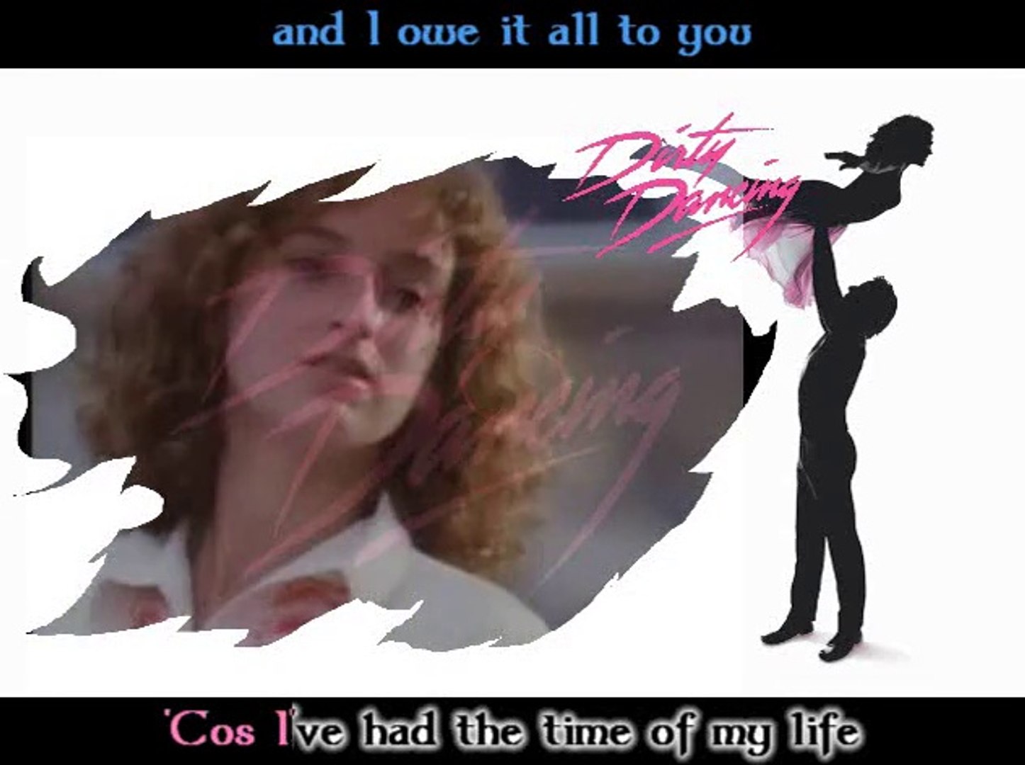 KARAOKE BOF DIRTY DANCING - The time of my life (Bill Medley feat Jennifer  Warnes), image size:1446x1080
