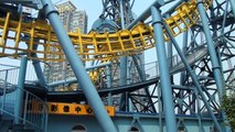 Chinese Deja Vu Offride Roller Coaster Footage Inverted Boomerang Jin Jiang Action Park China
