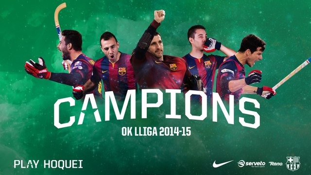 FCB Hoquei Patins: Campions OK Lliga 2014/15