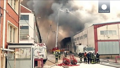 Франция: пожар севернее Парижа и его последствия