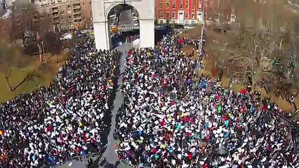 Watch thousands of people get into a pillow fight