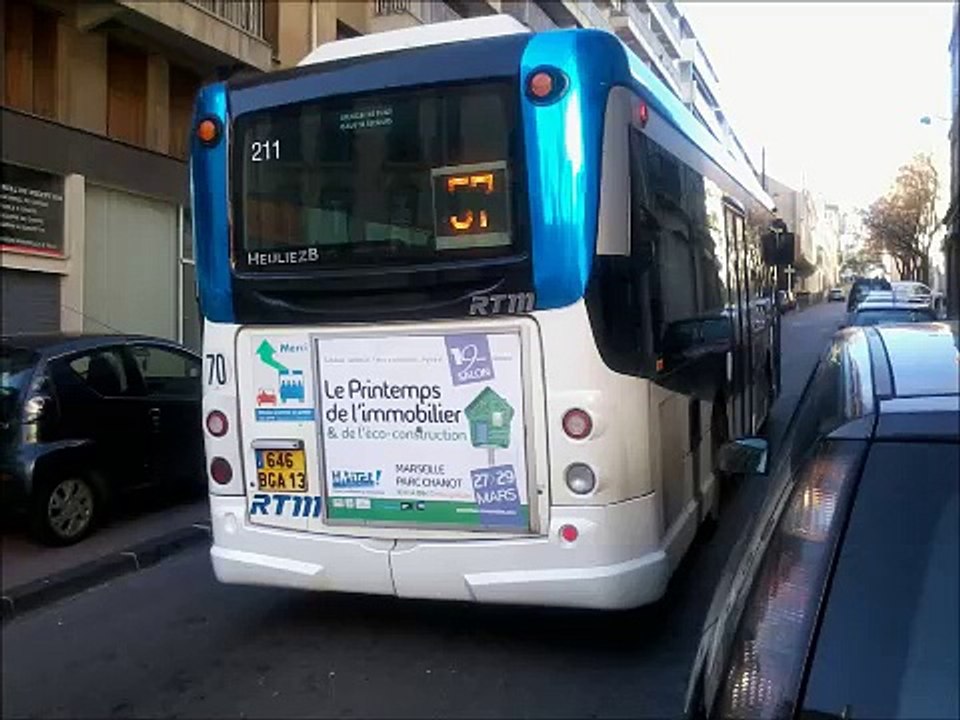 [Sound] Bus Heuliez Bus Access'Bus GX 127 n°211 de la RTM - Marseille sur les lignes 57 et 80